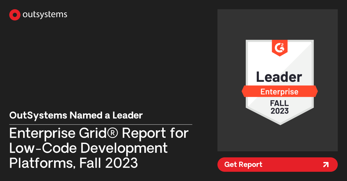 Enterprise Grid® Report For Low-Code Development Platforms | OutSystems