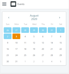 Customize Javascript Calendar Overview OutSystems